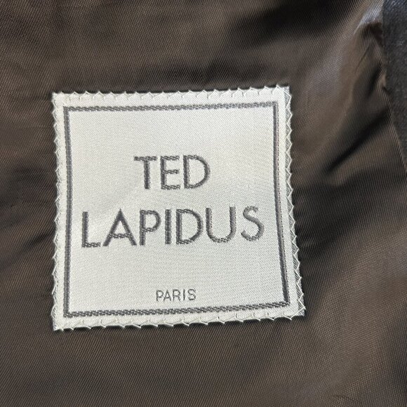 Ted Lapidus Gray Blue Striped Sport Coat Blazer Made in France Size 38R - Picture 5 of 10